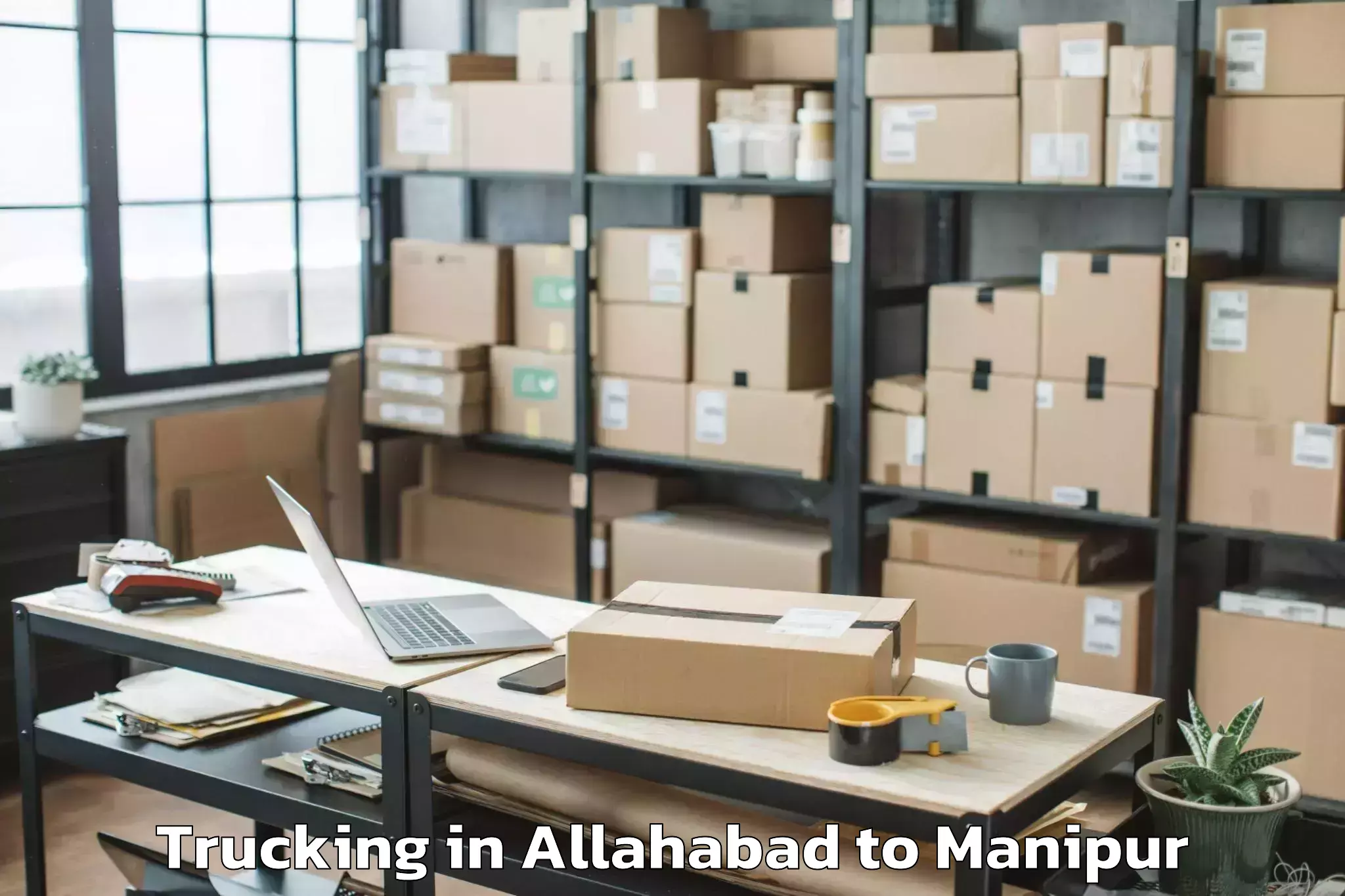 Top Allahabad to Porompat Trucking Available